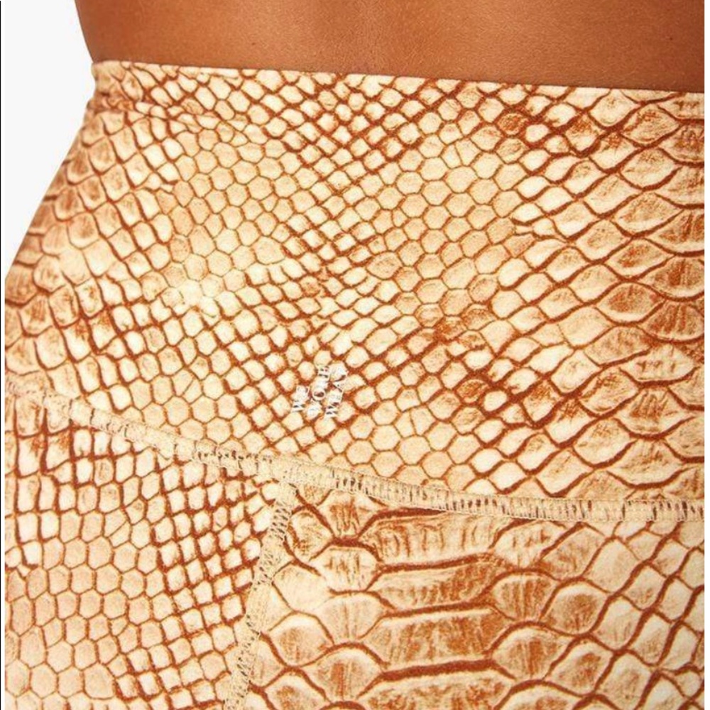 Weworewhat Snakeskin Python High Waist Leggings - image 5